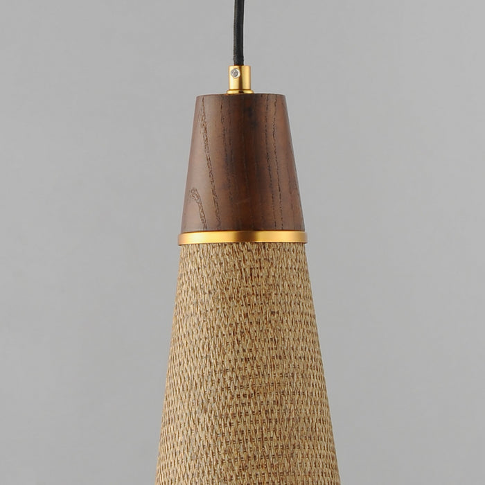 Maxim - 14482GCNAB - One Light Pendant - Sumatra - Natural Aged Brass