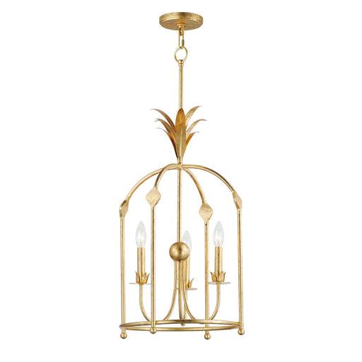 Maxim - 2884GL - Three Light Foyer Pendant - Paloma - Gold Leaf