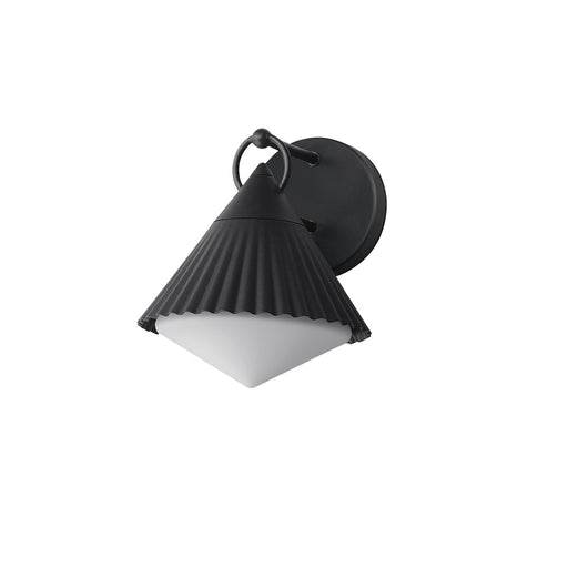 Maxim - 35132WTBK - One Light Wall Sconce - Odette - Black