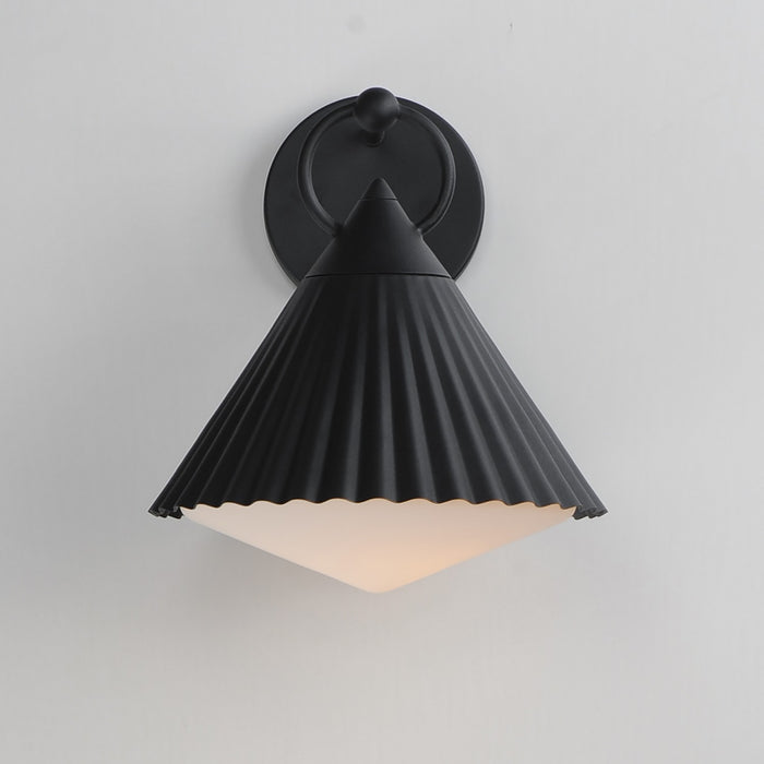 Maxim - 35134WTBK - One Light Wall Sconce - Odette - Black