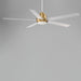 Maxim - 88826WTNAB - 60"Ceiling Fan - Daisy - Natural Aged Brass