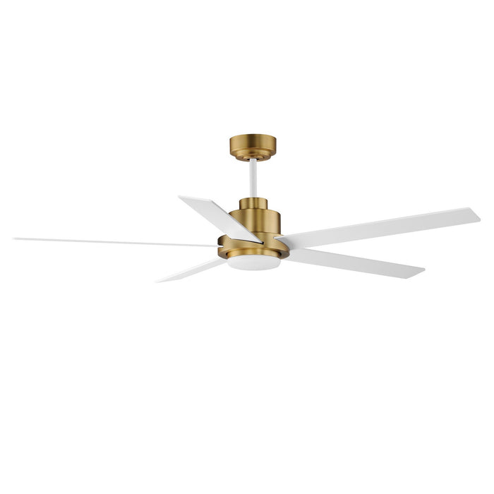 Maxim - 88826WTNAB - 60"Ceiling Fan - Daisy - Natural Aged Brass