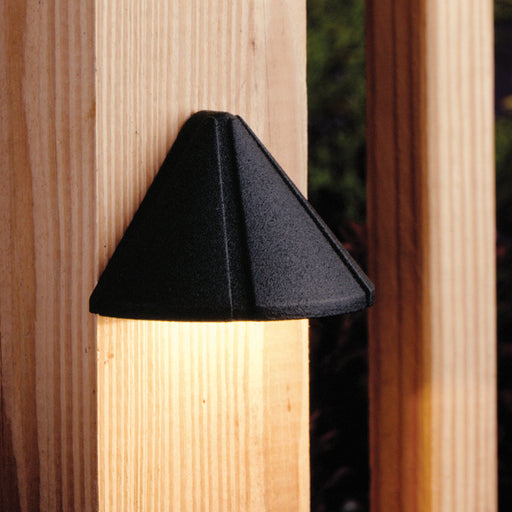 Kichler - 15065BKT - One Light Landscape Deck - Six Groove - Textured Black