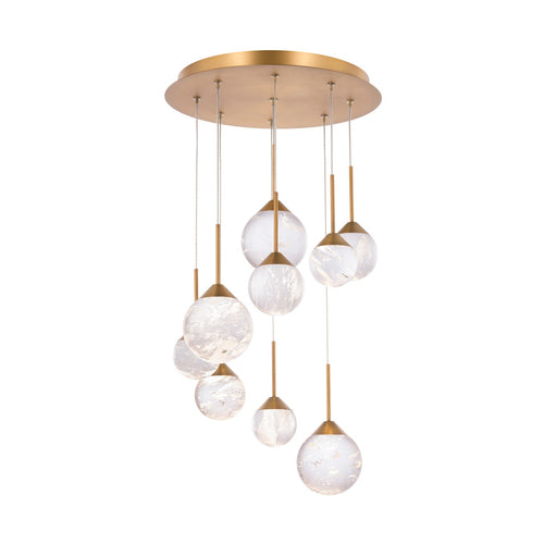 Schonbek Beyond - BPD40209-AB - LED Pendant - Quest - Aged Brass