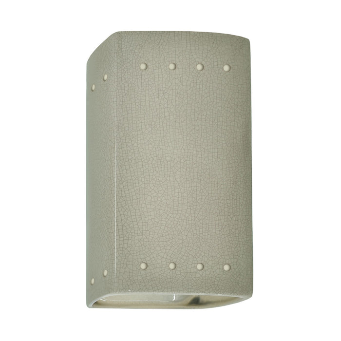 Justice Designs - CER-0925-CKC-LED1-1000 - LED Lantern - Ambiance - Celadon Green Crackle