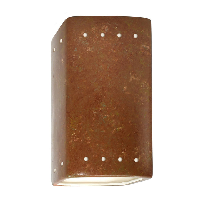 Justice Designs - CER-0925-PATR - Lantern - Ambiance - Rust Patina