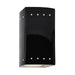 Justice Designs - CER-0925W-BLK - Lantern - Ambiance - Gloss Black