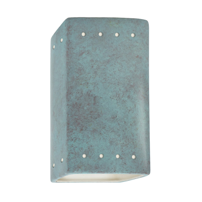 Justice Designs - CER-0925W-PATV-LED1-1000 - LED Lantern - Ambiance - Verde Patina