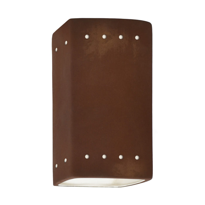 Justice Designs - CER-0925W-RRST - Lantern - Ambiance - Real Rust