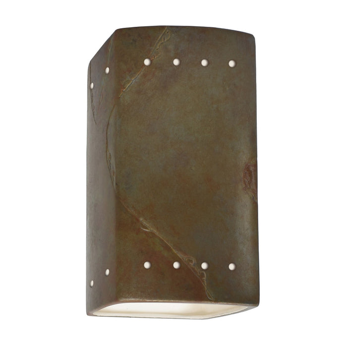 Justice Designs - CER-0925W-SLTR - Lantern - Ambiance - Tierra Red Slate