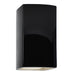 Justice Designs - CER-0950W-BLK - Lantern - Ambiance - Gloss Black