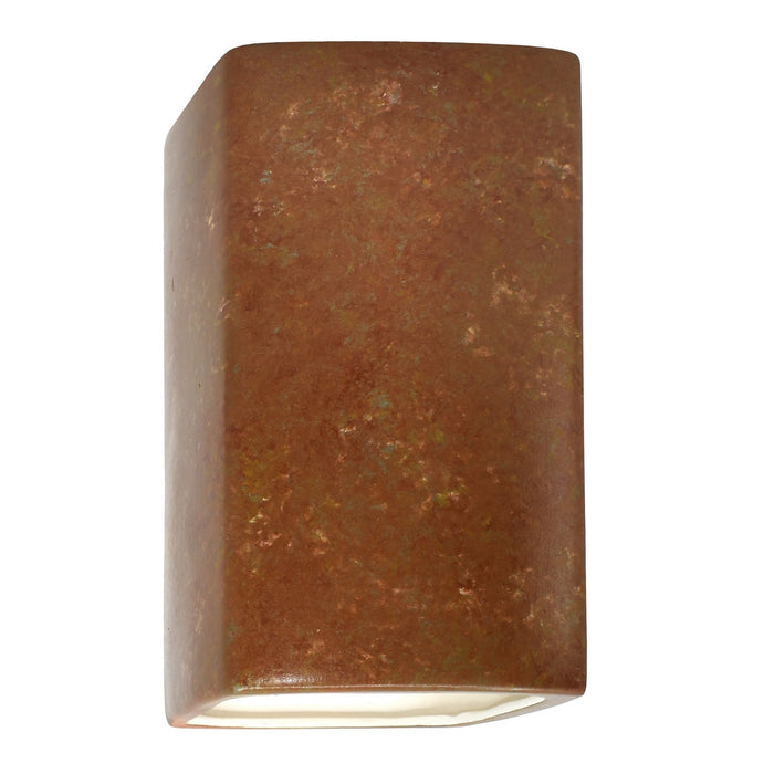 Justice Designs - CER-0955W-PATR - Lantern - Ambiance - Rust Patina