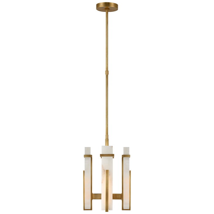 Visual Comfort Signature - S 5910HAB-ALB - LED Chandelier - Malik - Hand-Rubbed Antique Brass