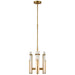 Visual Comfort Signature - S 5910HAB-ALB - LED Chandelier - Malik - Hand-Rubbed Antique Brass