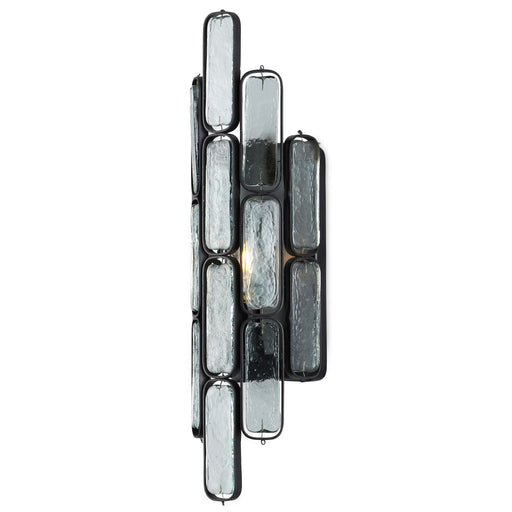 Currey and Company - 5900-0053 - One Light Wall Sconce - Centurion - Clear/Satin Black