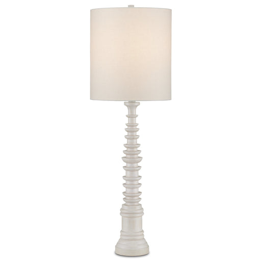 Currey and Company - 6000-0896 - One Light Table Lamp - Phyllis Morris - Whitewash