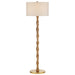 Currey and Company - 8000-0135 - One Light Floor Lamp - Sunbird - Natural/Brass