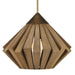 Currey and Company - 9000-0995 - One Light Pendant - Plunge - Brass/Toffee