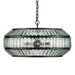 Currey and Company - 9000-1078 - Six Light Chandelier - Centurion - Clear/Satin Black