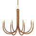 Currey and Company - 9000-1085 - Eight Light Chandelier - Samsara - Natural/Saddle Tan