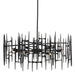 Currey and Company - 9000-1091 - Six Light Chandelier - Attingham - Satin Black