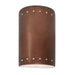 Justice Designs - CER-0990W-ANTC-LED1-1000 - LED Lantern - Ambiance - Antique Copper