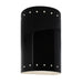 Justice Designs - CER-0990W-BLK - Lantern - Ambiance - Gloss Black