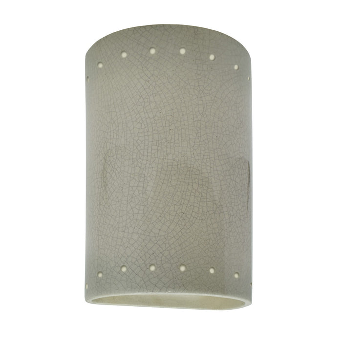 Justice Designs - CER-0990W-CKC - Lantern - Ambiance - Celadon Green Crackle