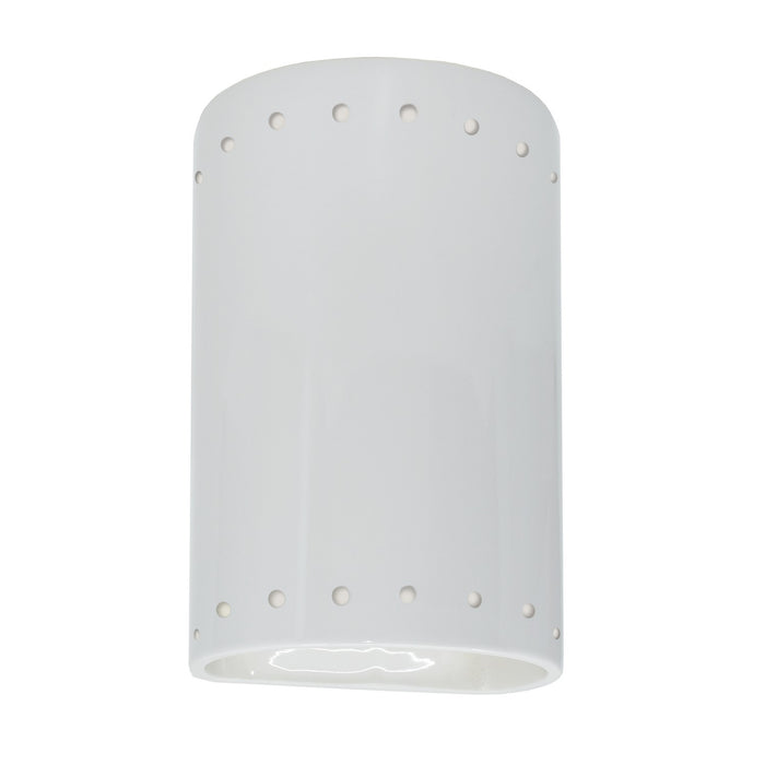 Justice Designs - CER-0990W-WHT-LED1-1000 - LED Lantern - Ambiance - Gloss White