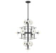 Savoy House - 1-1592-15-50 - 15 Light Chandelier - Amani - Black Cashmere