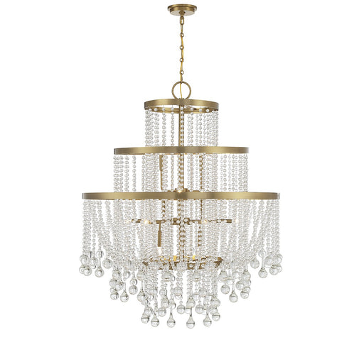 Savoy House - 1-1868-15-322 - 15 Light Chandelier - Luna - Warm Brass