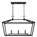 Savoy House - 1-423-3-89 - Three Light Linear Chandelier - Townsend - Matte Black