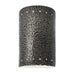 Justice Designs - CER-0995W-HMPW-LED1-1000 - LED Lantern - Ambiance - Hammered Pewter