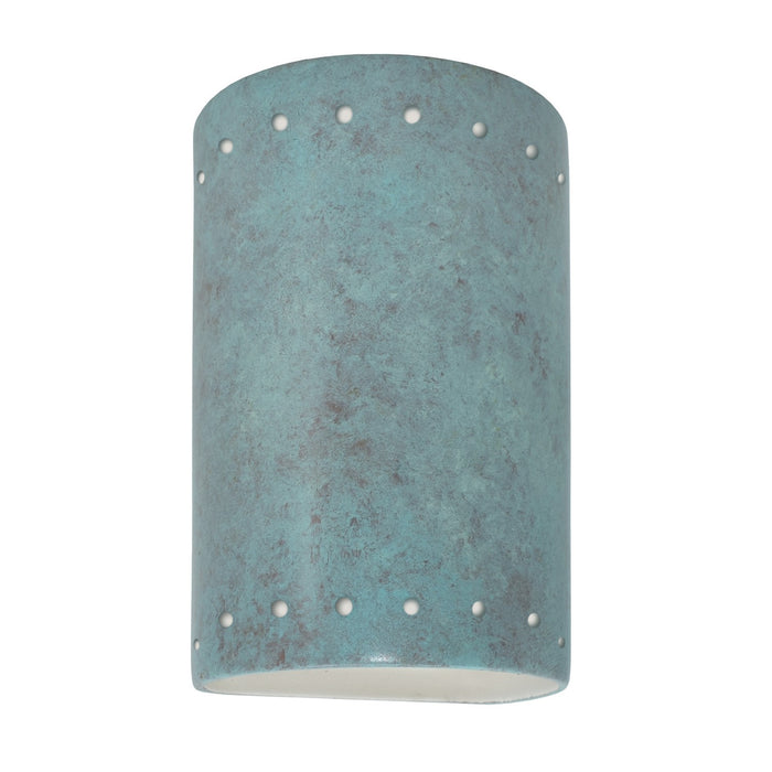 Justice Designs - CER-0995W-PATV-LED1-1000 - LED Lantern - Ambiance - Verde Patina