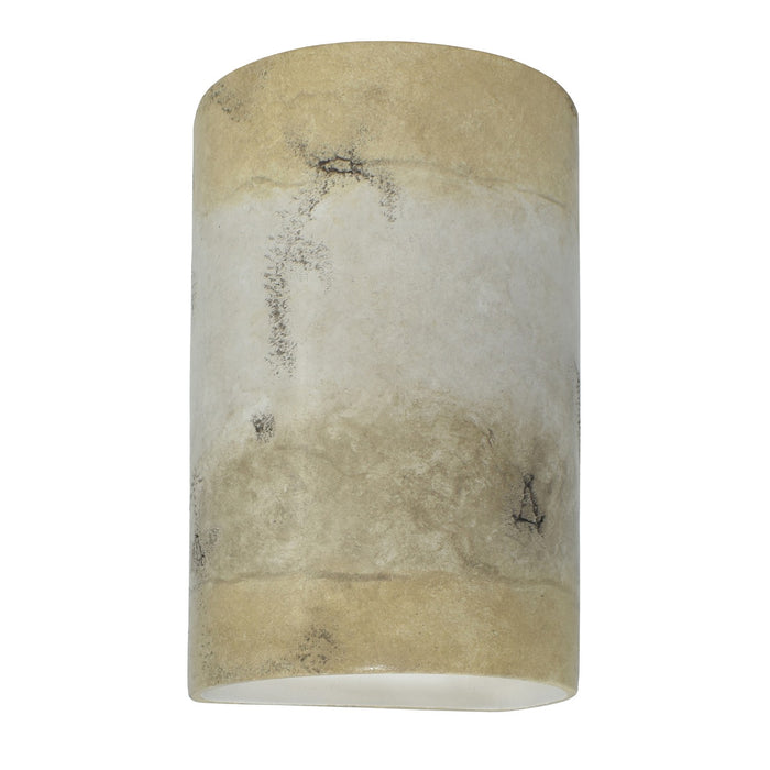 Justice Designs - CER-1260-TRAG-LED1-1000 - LED Lantern - Ambiance - Greco Travertine