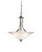 Kichler - 3502NI - Three Light Pendant/Semi Flush Mount - Dover - Brushed Nickel