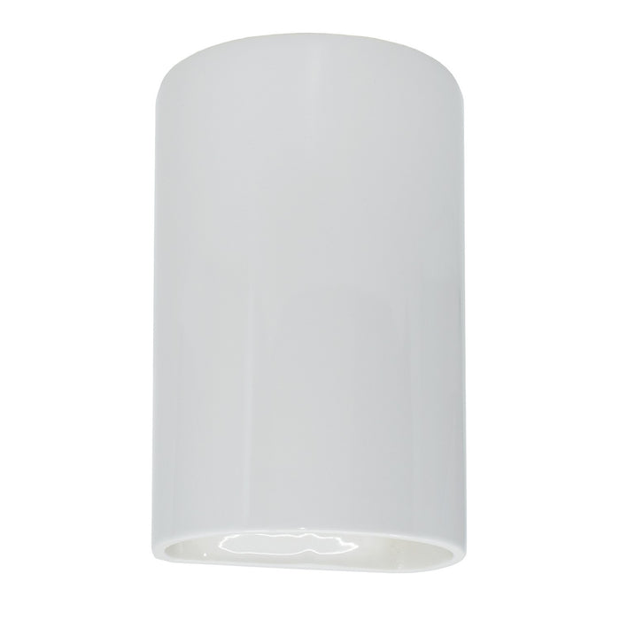 Justice Designs - CER-1260-WHT - Lantern - Ambiance - Gloss White