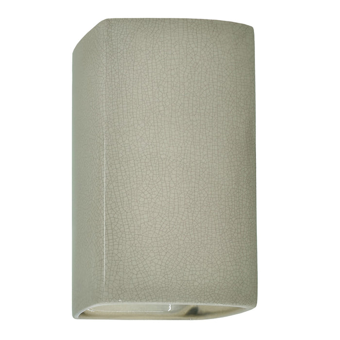 Justice Designs - CER-5950W-CKC-LED1-1000 - LED Wall Sconce - Ambiance - Celadon Green Crackle