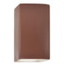 Justice Designs - CER-5955W-CLAY - LED Wall Sconce - Ambiance - Canyon Clay