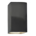 Justice Designs - CER-5955W-GRY - LED Wall Sconce - Ambiance - Gloss Grey