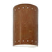 Justice Designs - CER-5990-PATR-LED1-1000 - LED Wall Sconce - Ambiance - Rust Patina