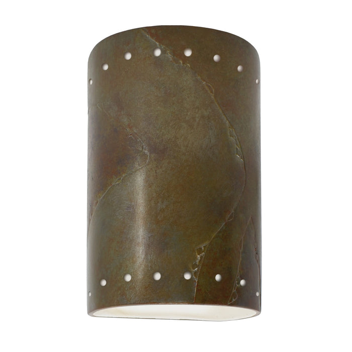 Justice Designs - CER-5990-SLTR-LED1-1000 - LED Wall Sconce - Ambiance - Tierra Red Slate