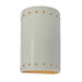 Justice Designs - CER-5995W-MTGD - LED Wall Sconce - Ambiance - Matte White with Champagne Gold internal