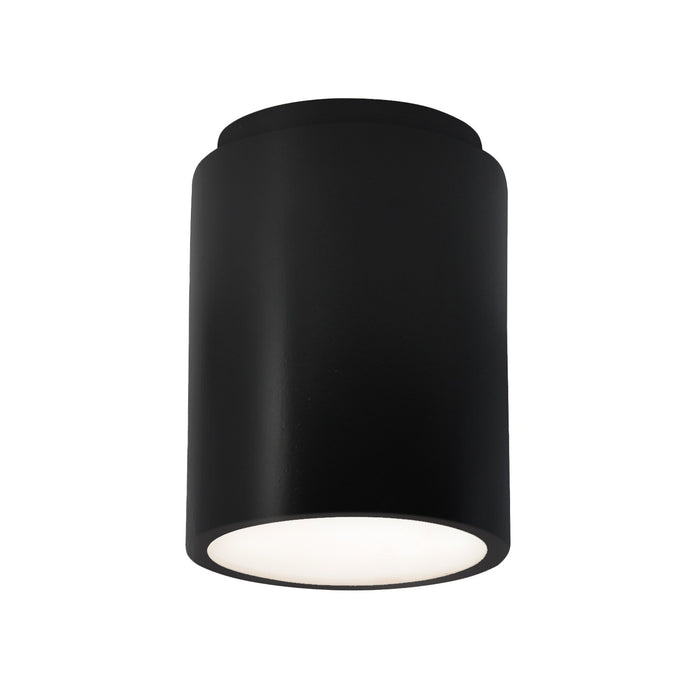 Justice Designs - CER-6100W-CRB - Flush-Mount - Radiance - Carbon - Matte Black