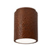 Justice Designs - CER-6100W-HMCP - Flush-Mount - Radiance - Hammered Copper