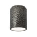 Justice Designs - CER-6100W-HMPW-LED1-1000 - LED Flush-Mount - Radiance - Hammered Pewter