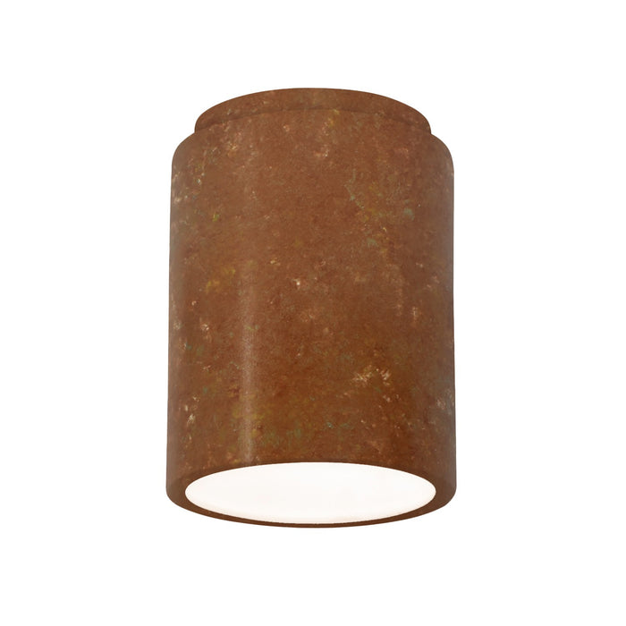 Justice Designs - CER-6100W-PATR - Flush-Mount - Radiance - Rust Patina