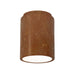 Justice Designs - CER-6100W-PATR - Flush-Mount - Radiance - Rust Patina