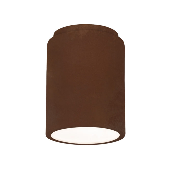 Justice Designs - CER-6100W-RRST - Flush-Mount - Radiance - Real Rust