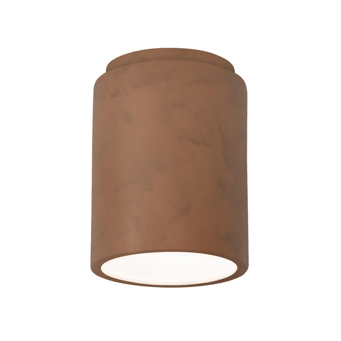 Justice Designs - CER-6100W-TERA - Flush-Mount - Radiance - Terra Cotta